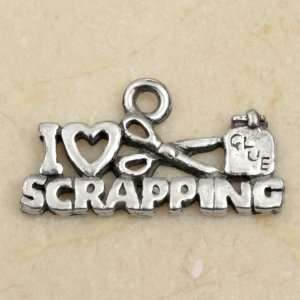  I LOVE SCRAPPING Scrapbooking Pewter Charm