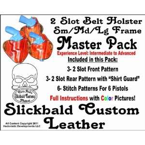  2 Slot Belt Holster Master Pattern Pack Arts, Crafts 