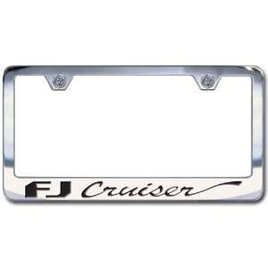  Toyota FJ Cruiser Chrome License Plate Frame, Script 