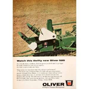  1966 Ad Oliver 520 Roto Flo Feed Hay Baling Tractor 