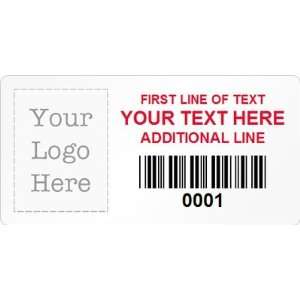  Custom Label With Barcode, 1 x 2 Cold Temp Paper Labels 