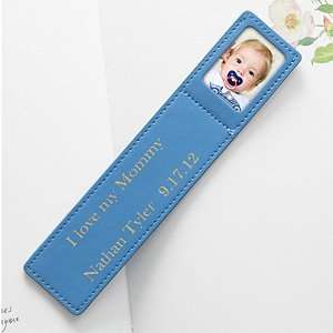  Baby Boy Personalized Leather Photo Bookmark Baby