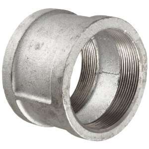 , Malleable Iron Pipe Fitting, Coupling, 3 NPT Female, Galvanized 