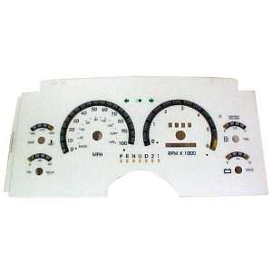   97 GMC Sonoma White Face Dash Kit (With Blue Lettering) CWF 1124 1 pc