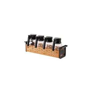  Service Ideas SZC4   Syrup Dispenser Caddy, Holds 4 Syrup 