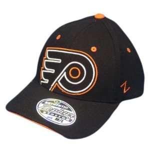  NHL LNH PHILADELPHIA FLYERS BLACK FLEX FIT XL HAT CAP 