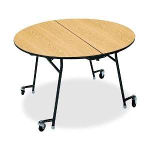  HONRN2948DDP   Cafeteria Round Tables, 48x29, Natural 