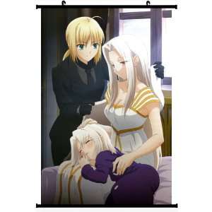 Home Decor Japanese Anime Wall Scroll Poster Fate Stay Night Saber 