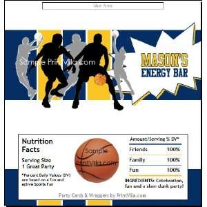  Indiana Pacers Colored Basketball Candy Bar Wrapper