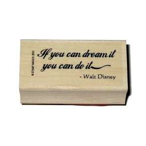  Disney Dream Saying Rubber Stamp Arts, Crafts & Sewing