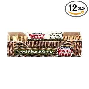 Sesmark Foods Savory, Cracked Wheat & Sesame, 3.2 Ounce (Pack of 12 