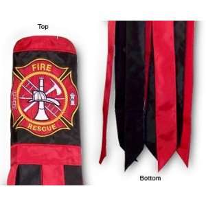 Fireman Logo 40 in. Windsock Fade Resistant Polyester