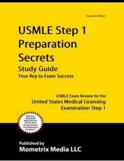   USMLE Step 1 Preparation Secrets Study Guide USMLE 