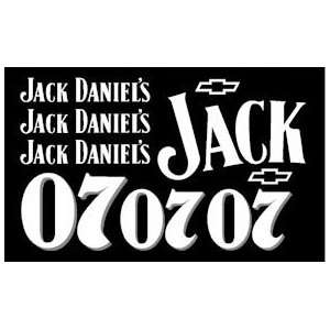  Go Fast   #7 Jack Daniels Sticker Kit, 4 Inch (Slot Cars 