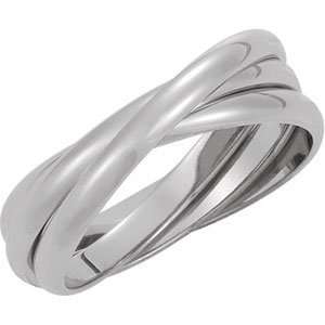   Rolling Ring in 14K White Gold, . Jewelry