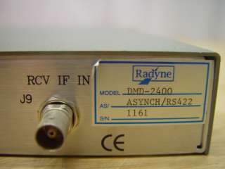 Radyne Comstream Satellite Modem DMD2400 DMD 2400  