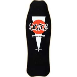  Hosoi Hammerhead Og Skateboard Deck   10.37x30 Black 