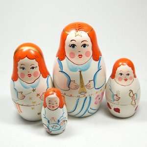  Angels Nesting Doll, Four Part Toys & Games