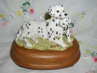 SUMMIT COLLECTION EXCLUSIVE DALMATION MUSIC BOX  