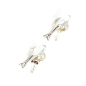  Earrings silver Dauphins silvery / silver /. Jewelry