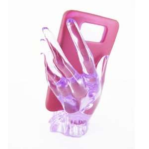  Purple Lady Hand Mobile Cellphone Display Stand Holder 