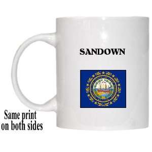  US State Flag   SANDOWN, New Hampshire (NH) Mug 