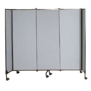  Balt Great Divide Gray Fabric Panel Room Divider