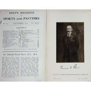    1911 Antique Portrait Sir Edward David Stern Sport