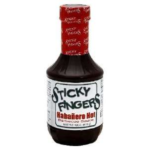 Sticky Fingers Sauce Bbq Hot Habanero 18 Grocery & Gourmet Food