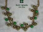 NWT KATE SPADE Keswick Canning NECKLACE Gold & Green Long Necklace $ 