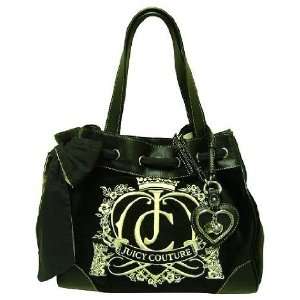  Juicy Couture Black Velour Daydreamer Handbag Beauty