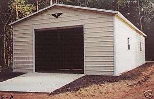 Garage, 22 x 31 Enclosed ALL STEEL Installed Price  