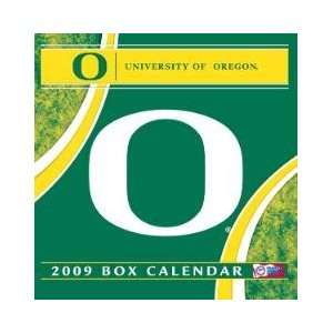  OREGON DUCKS 2009 NCAA Daily Desk 5 x 5 BOX CALENDAR 