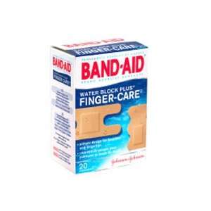  Band Aid, Water Block Plus Finger Wrap   20 Ea Health 