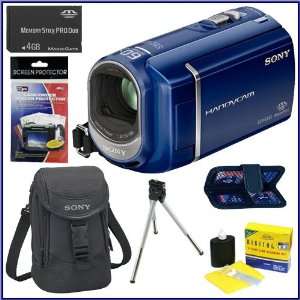  Sony DCR SX40/L Palm Sized Camcorder in Blue + 4GB Mmeory 