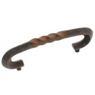 Belwith Hickory PA1323 RI Rusty Rustic Iron Twisted Cabinet Pull Door 