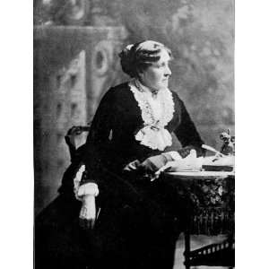  Louisa May Alcott, Author of Little Women, Seated at a 