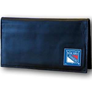   NHL Genuine Leather Checkbook Cover   New York Rangers Sports