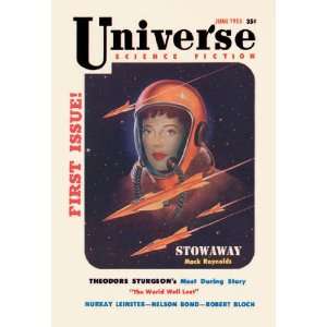 Universe Science Fiction Rocket Girl 20x30 poster