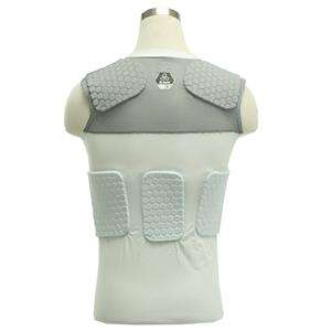 McDavid Gray White/Grey HexPad Sleeveless 5 pad Body Shirt W/Mesh Top 
