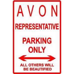  AVON PARKING sign street sale cosmetic bus
