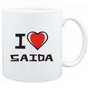  Mug White I love Saida  Cities