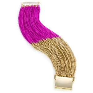  Lee Angel Safina Colorblock Pink and Gold Multi Chain 