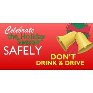  3x6 Vinyl Banner   Celebrate This Holiday Safely 