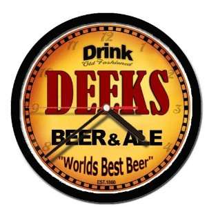  DEEKS beer ale cerveza wall clock 