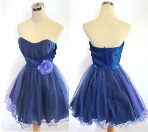 NWT ROBERTA $110 Royal Purple Juniors Party Dress 9  