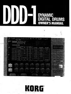 KORG DDD 1 DDD1 Drum unit Owners / Operations MANUAL  