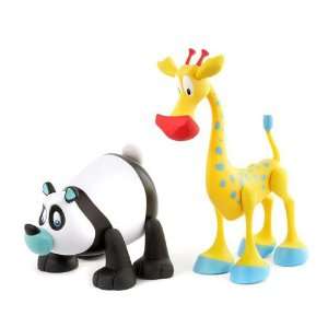  Zanymals 2 Pack   Zany Zoo (Giraffe/Panda) Toys & Games