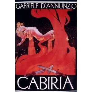  CHILD CABRIELE DANNUNZIO CABIRIA THEATRE VINTAGE POSTER 