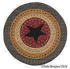 Hearth & Home Round Star Primitive Candle Accent Mat